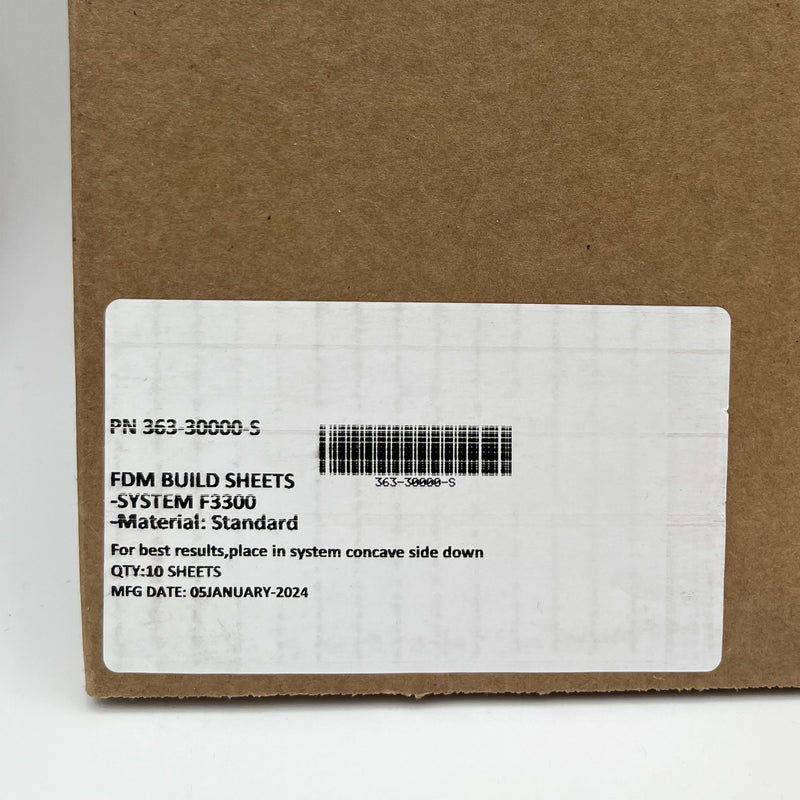 Stratasys® Standard Build Sheets - 0.02" Thick, 10-Pack (F3300)