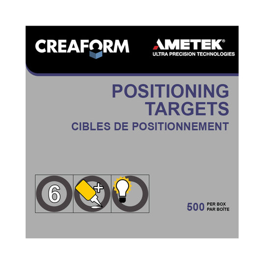 Positioning Targets, High Reflectivity with Black Contour and Standard Adhesive - 500 targets