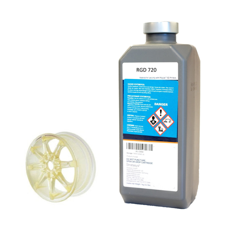 Stratasys® Translucent Resin, RGD720 - 1kg, 2-Pack (Objet30)