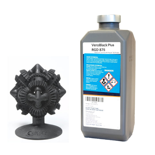 Stratasys® Vero™ Black Plus Resin, RGD875 - 1kg, 2-Pack (Objet30)