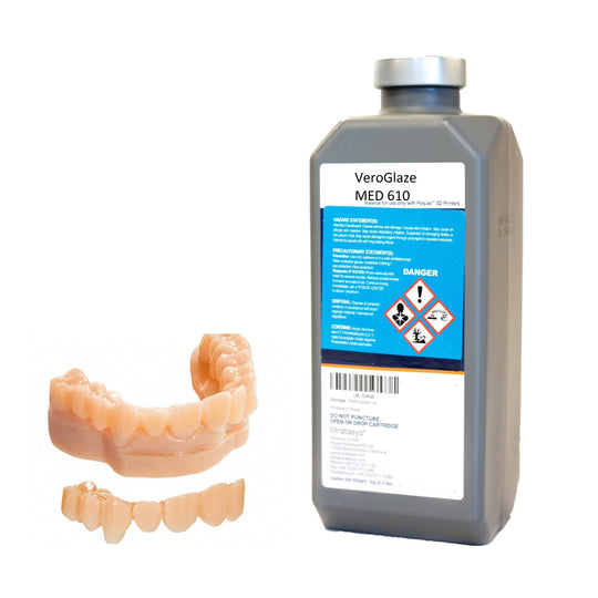 Stratasys® VeroGlaze™ Dental Resin, MED620 - 3.6kg, 2-Pack (J270 Dental)