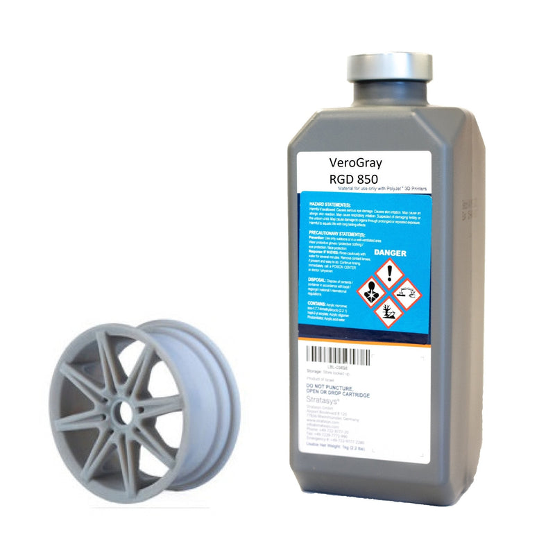 Stratasys® Vero™ Gray Resin, RGD850 - 1kg, 2-Pack (Objet30)