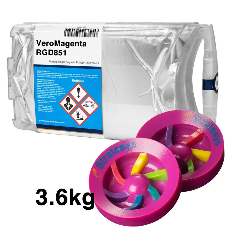 Stratasys® Vero™ Magenta Resin, RGD851 - 3.6kg (Connex3, J7)