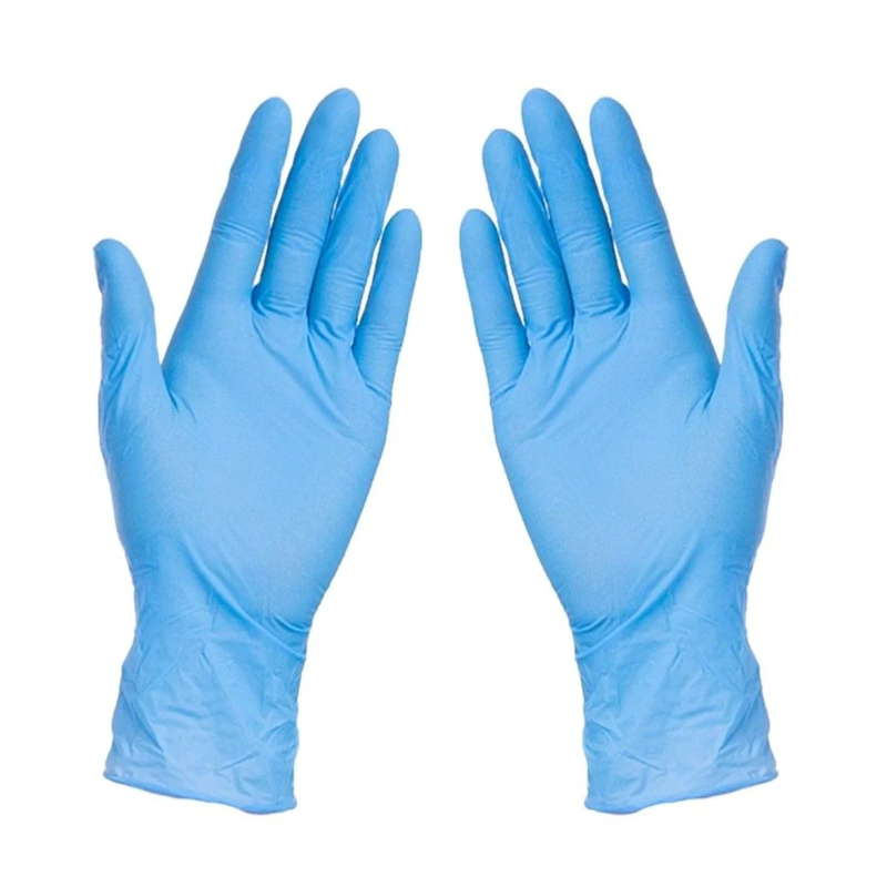Disposable Nitrile XL Gloves - Blue, 100-Pack