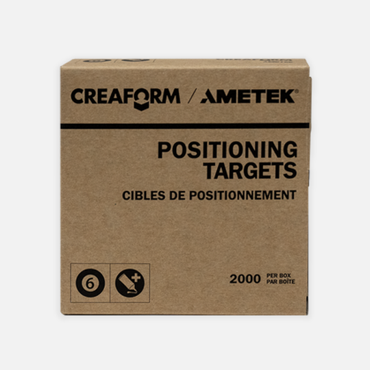 Creaform® 6mm Positioning Targets - Black Contour, Regular Adhesive, 2000-Pack (Go!SCAN, HandySCAN, Peel)