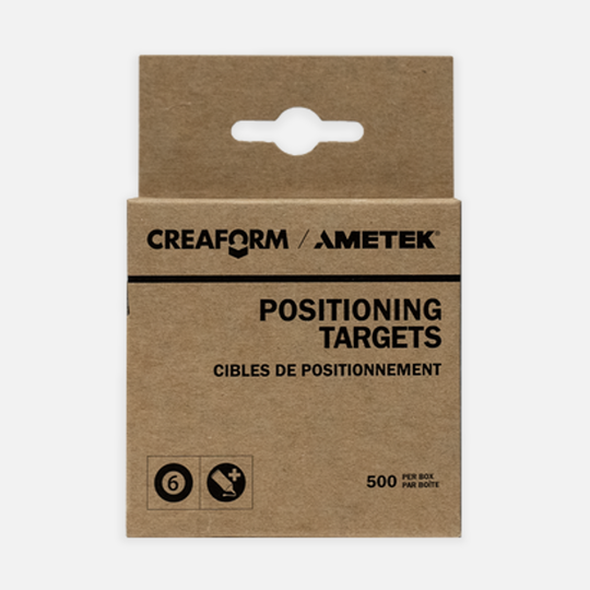 Creaform® 6mm Positioning Targets - Black Contour, Regular Adhesive, 500-Pack (Go!SCAN, HandySCAN, Peel)