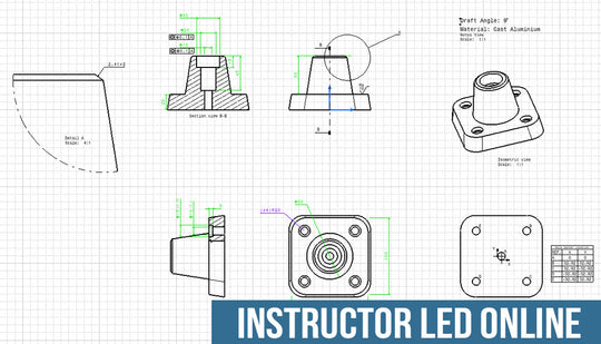 CATIA V5: Detail Drafting - Instructor Led Online Training