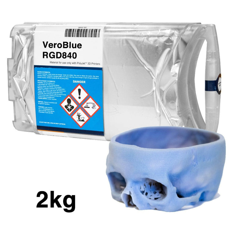 Stratasys® Vero™ Blue Resin, RGD840 - 2kg (Eden260)