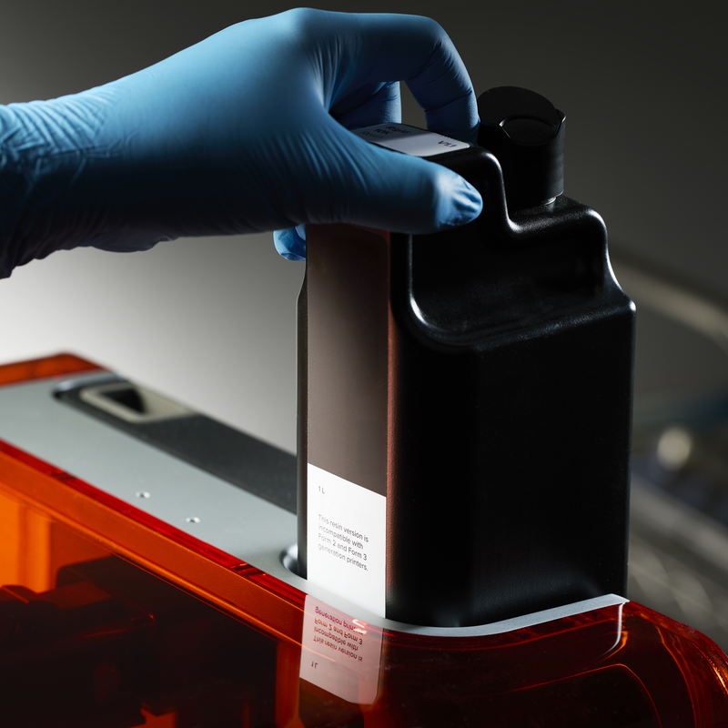 Formlabs Fast Model Resin V1 - 1L for Form 4 SLA 3D Printers - Angled View