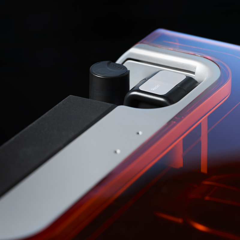 Formlabs Black Resin V5 - 1L for Form 4 SLA 3D Printers - Angled View