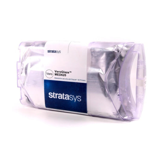 Stratasys® VeroGlaze A2 Dental Resin, MED620 - 3.6kg, 2-Pack (Eden260, J720, Objet Dental)