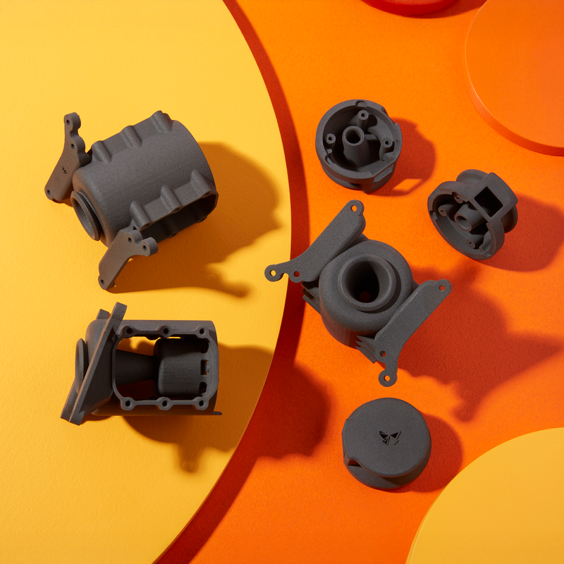 Formlabs Nylon 12 Powder - 10kg for Fuse 1 and 1+ SLS 3D Printers - Angled View