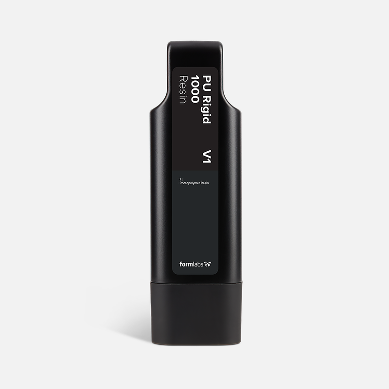 Formlabs PU Rigid 650 Resin V1 - 1L for Form 4 SLA 3D Printers - Angled View