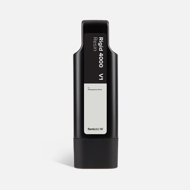 Formlabs Rigid 4000 Resin V1 - 1L for Form 4 SLA 3D Printers - Angled View