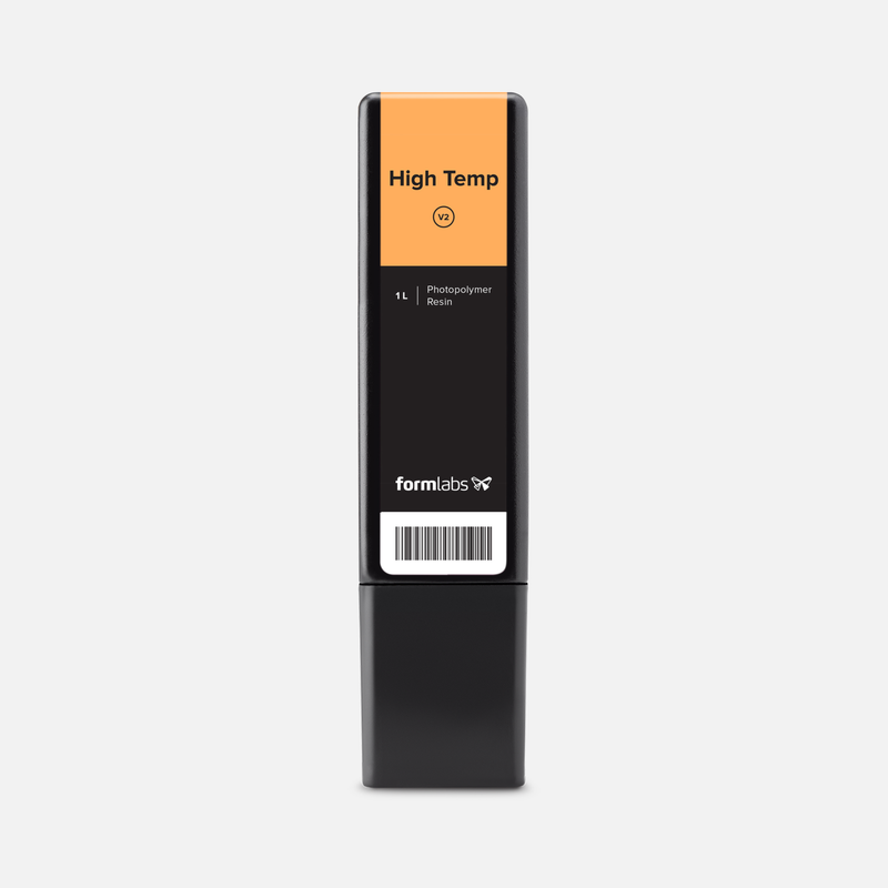 Formlabs High Temp Resin V2 - 1L for Form 4 SLA 3D Printers - Angled View